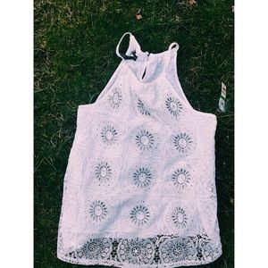 I.N.C white lacy top